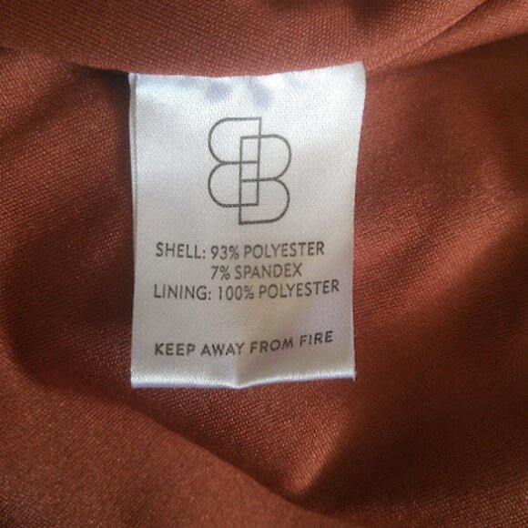 BALTIC BORN | Krystal Satin Wrap Maxi Dress Cinnamon Orange Flutter Sleeve Gown - Picture 14 of 14